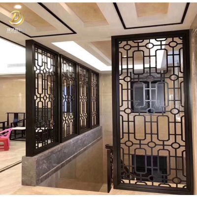 店裝飾工程玫瑰金不銹鋼屏風(fēng)